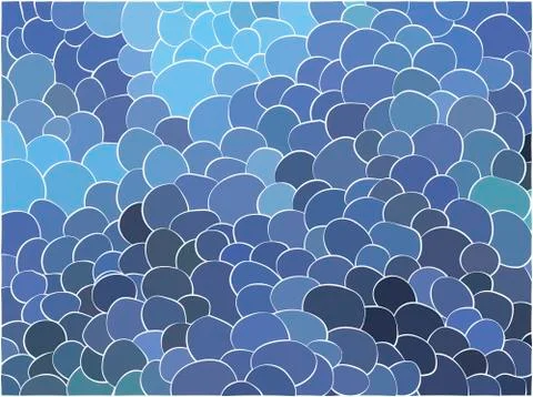 Vector abstract spot background in blue tones Stock Illustration