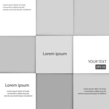 Vector : Abstract square and space for text Stock Illustration
