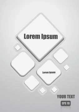Vector : Abstract square and space for text Stock Illustration