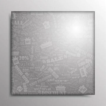 Vector abstract square frame. Sale. Stock Illustration