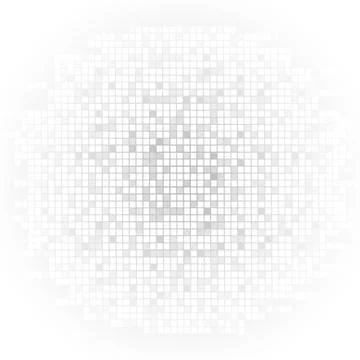 Vector : Abstract squares on white and gray background Stock Illustration