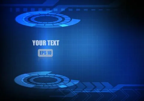 Vector : Abstract stripe and circle with blue background Stock Illustration