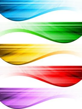 Vector abstract style banners Stock Illustration