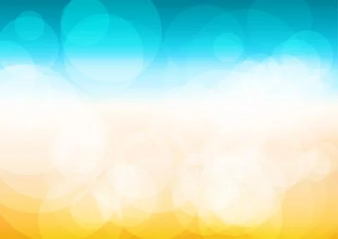 Vector : Abstract summer background with bokeh Stock Illustration
