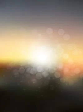 Vector abstract sun holiday blurred background Stock Illustration