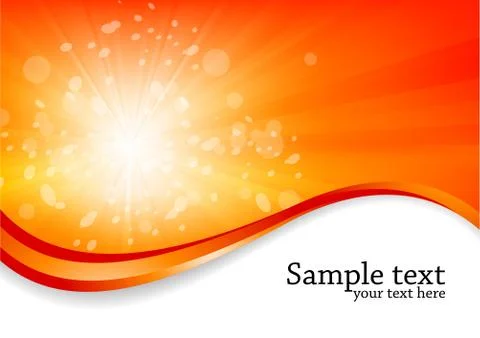 Vector abstract sunny background Stock Illustration