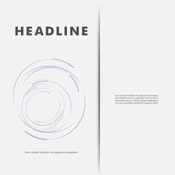 Vector abstract swirl set. Design background Stock Illustration