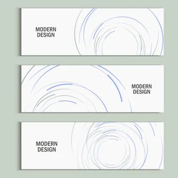 Vector abstract swirl set. Design background Stock Illustration