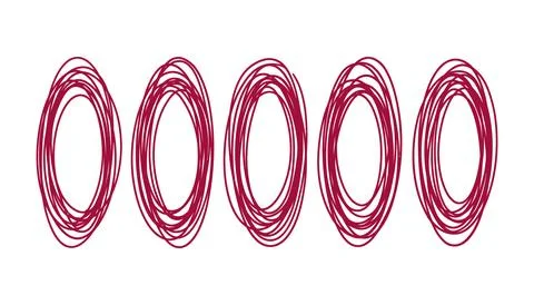 Vector of Abstract swirling red circular vector design Stock Illustration