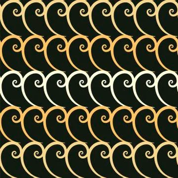 Vector abstract swirls seamless pattern Stock Illustration