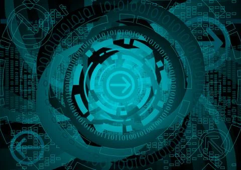 Vector abstract tech background Stock Illustration