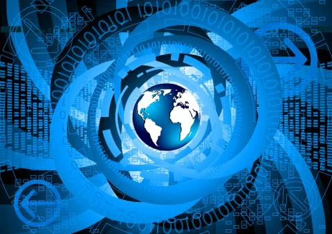 Vector abstract tech background Stock Illustration