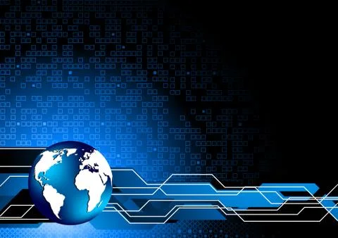 Vector abstract tech background Stock Illustration