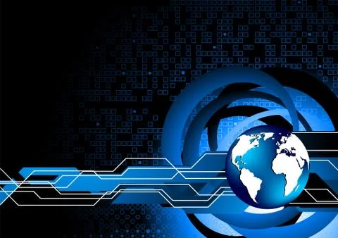 Vector abstract tech background 스톡 일러스트