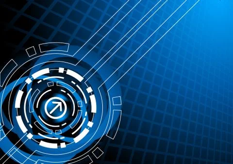 Vector abstract tech template Stock Illustration
