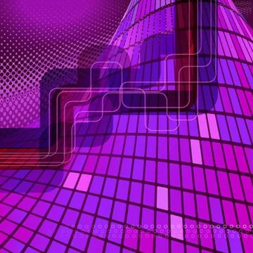 Vector abstract techno background. Stock Illustration