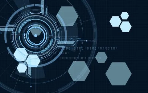 Vector abstract technological digital display background Stock Illustration