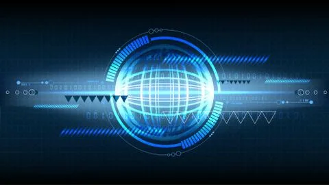 Vector abstract technological display background Stock Illustration