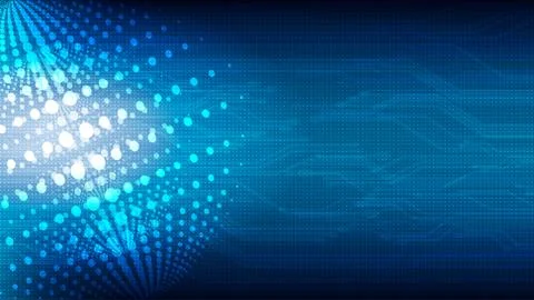 Vector abstract technological global background Stock Illustration