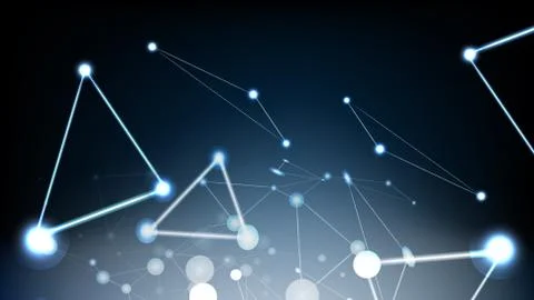 Vector abstract technological glowing light effect background Stock Illustration