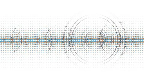 Vector abstract technological halftone wave background Stock Illustration