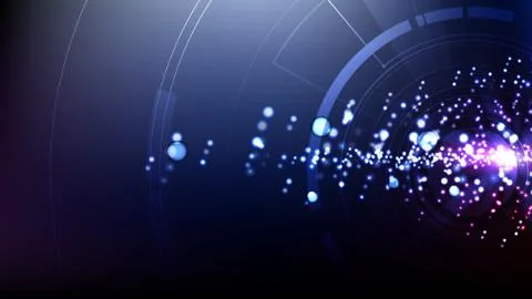 Vector abstract technological illuminate space template background Stock Illustration