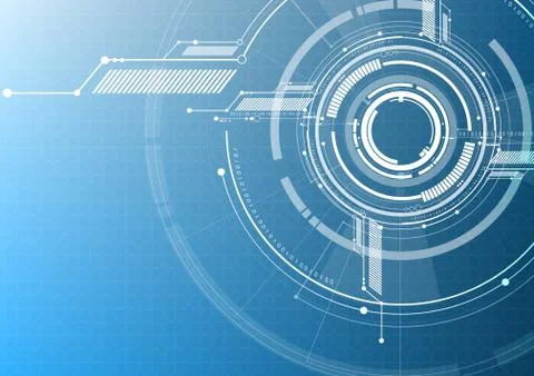 Vector abstract technological interface style background Stockillustratie