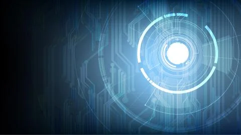 Vector abstract technological touch signal background Stock Illustration