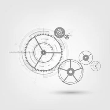 Vector abstract technology gears concept. Stock-Illustration