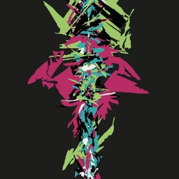 Vector abstract texture. Bright pattern. Stock Illustration