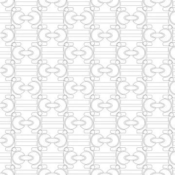 Vector abstract texture of geometric figures painted with outline lines on a Stock Illustration