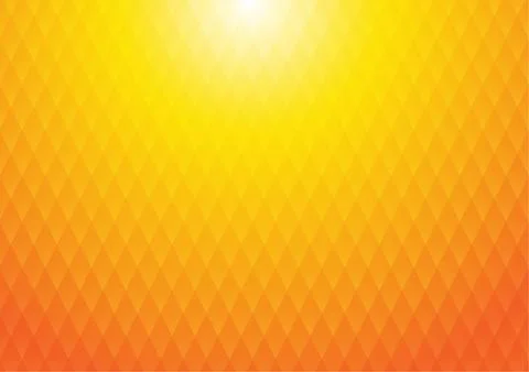 Vector : Abstract texture square on orange and yellow background Stock Illustration