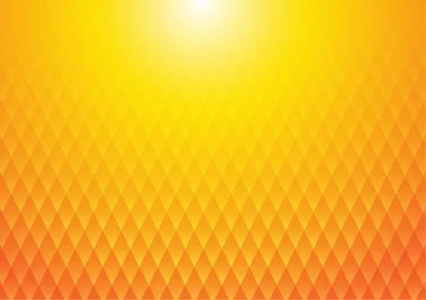 Vector : Abstract texture square on orange and yellow background Illustrazione stock