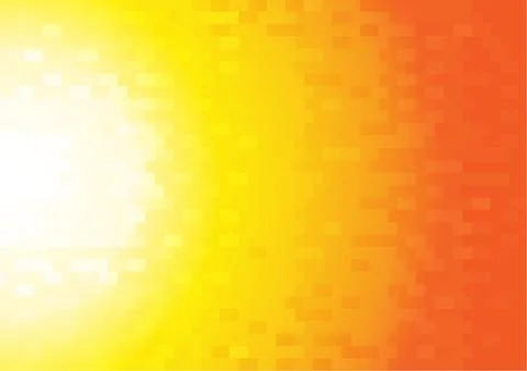 Vector : Abstract texture square on orange and yellow background Stock-Illustration