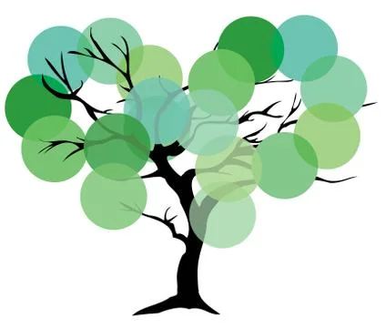 Vector Abstract Tree Stock Illustration