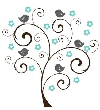 Vector Abstract Tree Stock Illustration