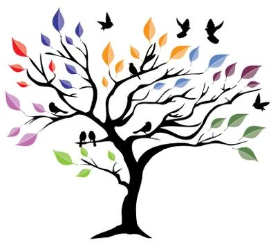 Vector Abstract Tree Stock Illustration