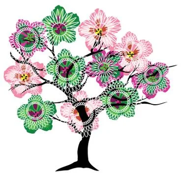 Vector Abstract Tree Stock-Illustration