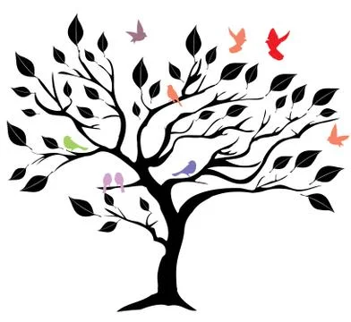 Vector abstract tree Stock Illustration