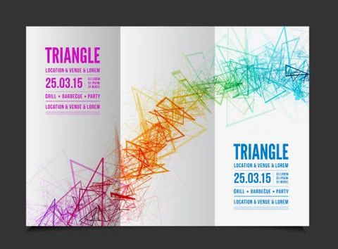 Vector abstract triangle outline Stock Illustration