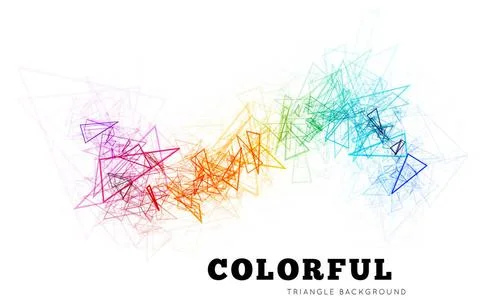 Vector abstract triangle outline Vector abstract sketch triangle. Abstract... 스톡 사진