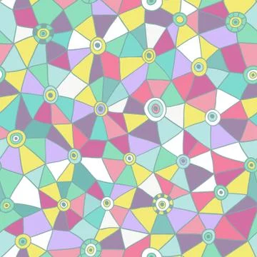 Vector abstract triangles pattern, honeycomb grid handdrawn backdrop 스톡 일러스트