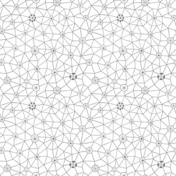 Vector abstract triangles pattern, honeycomb grid handdrawn backdrop Stock Illustration