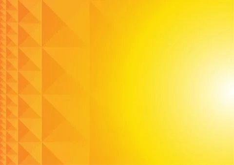 Vector : Abstract triangles on yellow background Stock Illustration