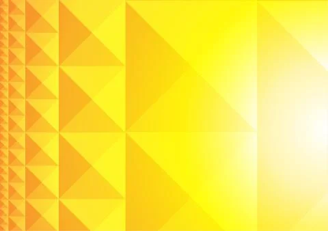 Vector : Abstract triangles on yellow background Stock Illustration