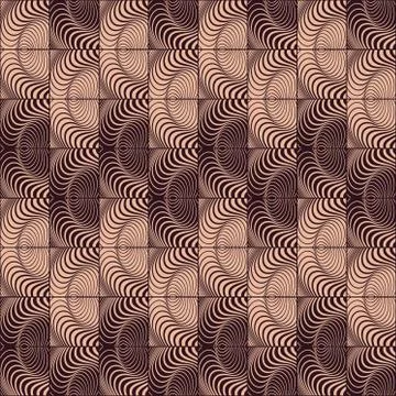 Vector abstract vintage pattern. Waves background Stock Illustration
