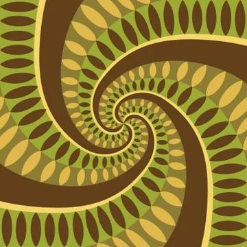 Vector abstract vintage pattern. Waves background Stock Illustration