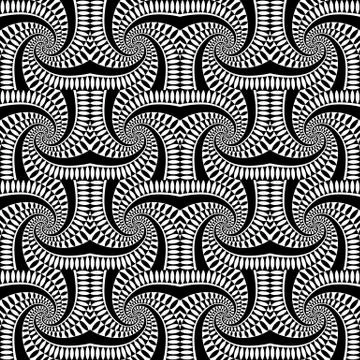Vector abstract vintage pattern. Waves background Illustrazione stock