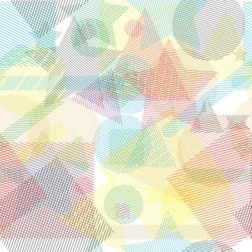 Vector abstract wallpaper seamless pattern with geometric shapes. 스톡 일러스트