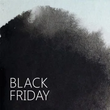 Vector abstract watercolor background for your design. black friday promotional Stock Illustration